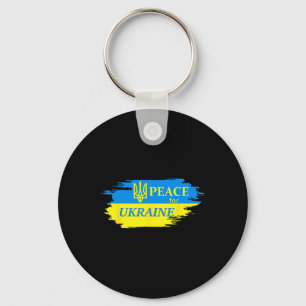 Frieden Für Die Ukraine Ukrainische Flagge Ukraine Schlüsselanhänger