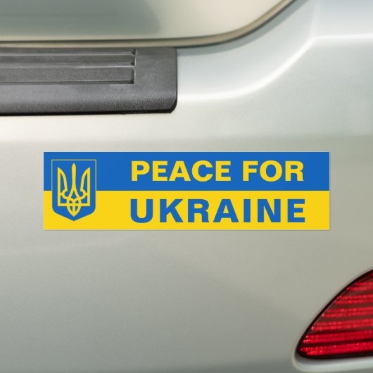 Frieden für die Ukraine - Unterstützung für die uk Autoaufkleber (Auf Auto)