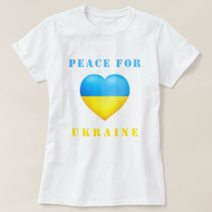 Frieden für die Ukraine Unterstützung T - Shirt uk