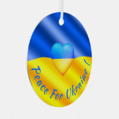 Frieden für die Ukraine Weihnachtsschmuck Ukraine (Vorderseite Rechts)
