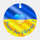 Frieden für die Ukraine Weihnachtsschmuck Ukraine (Rückseite)