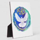 Frieden für die Welt - Ukraine Fotoplatte (Seite)