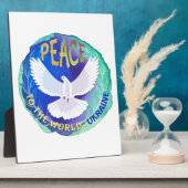 Frieden für die Welt - Ukraine Fotoplatte (Seite)