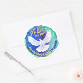 Frieden für die Welt - Ukraine Runder Aufkleber (Umschlag)