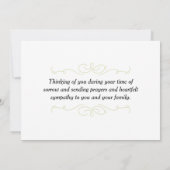 Frieden für Ihre Herzen Karte (Rückseite)