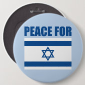 Frieden für Israel Button (Vorne & Hinten)