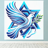 Frieden für Israel Leinwanddruck (Insitu (Holzboden))