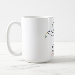 Frieden für Paris Paix pour Paris Taube Eiffelturm Kaffeetasse