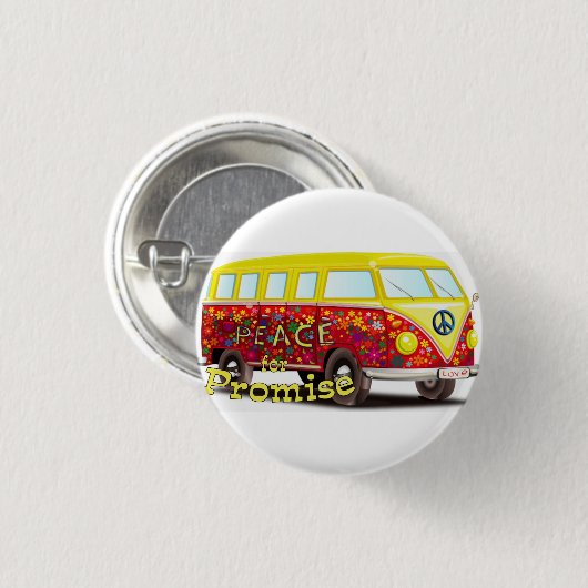 Frieden für Versprechen-Knopf 1 Button (Vorne & Hinten)