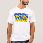 Frieden gegen den Krieg Die Ukraine Inspirierte bl T-Shirt (Vorderseite)