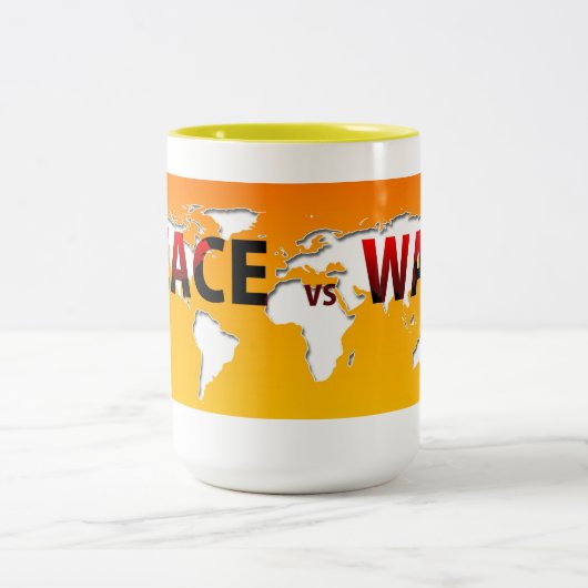 Frieden gegen Krieg - Tasse (Mittel)