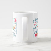 Frieden Gemeinsame Hoffnung für die Menschheit Jumbo-Tasse (Rückseite)