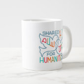 Frieden Gemeinsame Hoffnung für die Menschheit Jumbo-Tasse (Vorderseite Rechts)