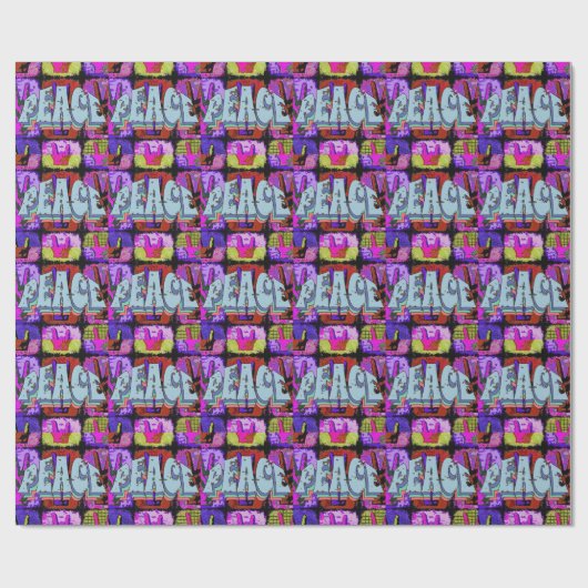 Frieden Geschenkpapier (Flach)