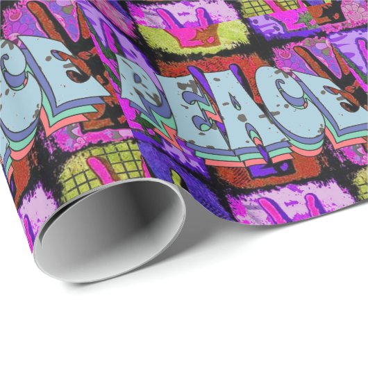 Frieden Geschenkpapier (Rolleneckpunkt)