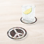 Frieden Getränkeuntersetzer (Seite)