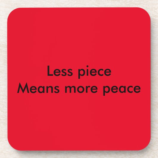 Frieden Getränkeuntersetzer (Vorderseite)