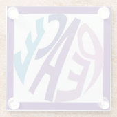 FRIEDEN GLASUNTERSETZER (Rückseite)