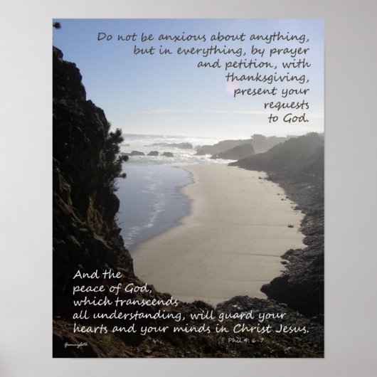 Frieden Gottes Poster (Vorne)