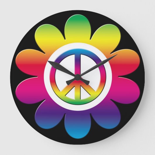 Frieden Große Wanduhr (Vorderseite)