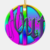 FRIEDEN HERAUS KERAMIKORNAMENT (Vorne)