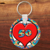 Frieden, Herz, 50 Schlüsselanhänger (Vorderseite)