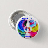 Frieden, Hoffnung, Liebe_ Button (Vorne & Hinten)