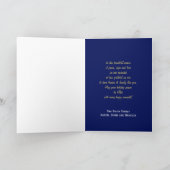 Frieden, Hoffnung Liebe Einzigartige Weihnachtskar Feiertagskarte (Innenseite)