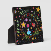 FRIEDEN, HOFFNUNG, LIEBE FOTOPLATTE (Vorderseite)