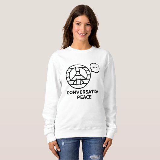 Frieden im Gespräch Sweatshirt (Vorne ganz)