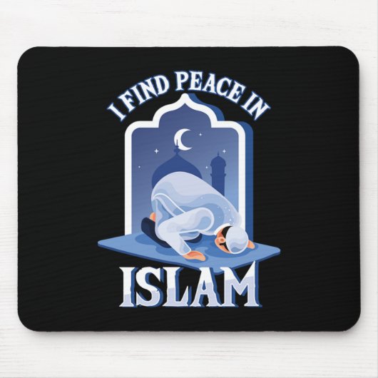 Frieden im Islam Moslem Allahs Gebetsmoschee Namaz Mousepad (Vorne)