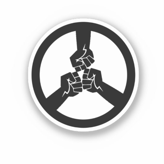 Frieden im Krieg Aufkleber (Vorderseite)