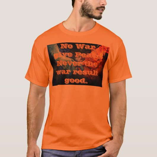 Frieden im Krieg Männer T - Shirt (Vorderseite)