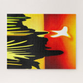 Frieden im Morgengrauen Puzzle (Horizontal)