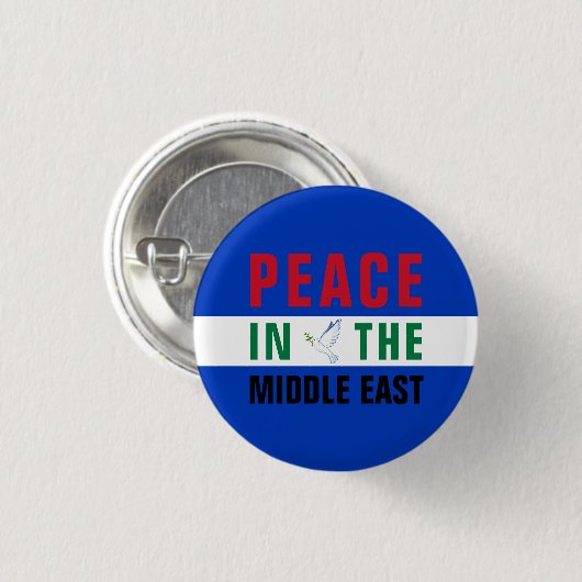 Frieden im Nahen Osten Button (Vorne & Hinten)