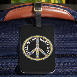 FRIEDEN IM NAHEN OSTEN - GEOMETRISCHE BÜHNE GEPÄCKANHÄNGER