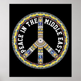 FRIEDEN IM NAHEN OSTEN - GEOMETRISCHE BÜHNE POSTER