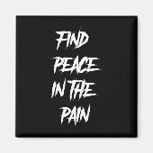 Frieden im Schmerz Psychische Gesundheit Selbstmor Magnet (Vorne)