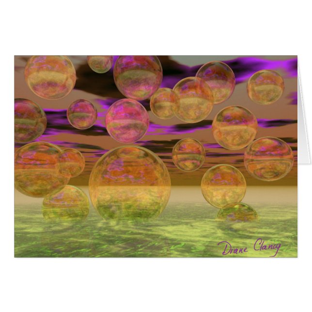 Frieden im Sturm - Violette und bernsteinfältige R (Vorderseite (Horizontal))