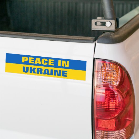 FRIEDEN IM UKRAINISCHEN AUTOAUFKLEBER (Auf Lkw)