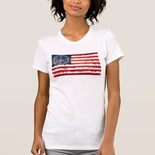 Frieden im USA T-Shirt (Vorderseite)