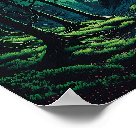 Frieden im Waldposter Poster (Ecke)