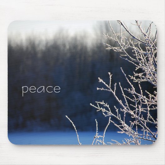 Frieden im Winter Mousepad (Vorne)