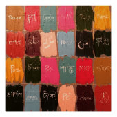 Frieden in 24 Sprachen Poster (Vorderseite)