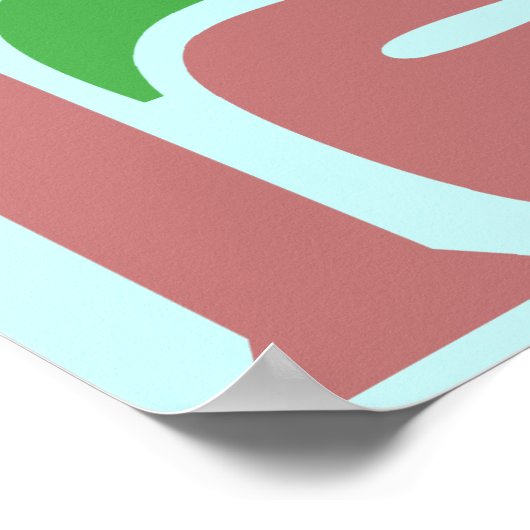 Frieden in 3 Sprachen Poster (Ecke)