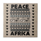 Frieden in Afrika Fliese (Vorderseite)