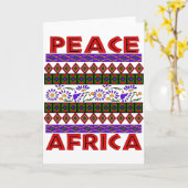 Frieden in Afrika Karte (Gelbe Blume)
