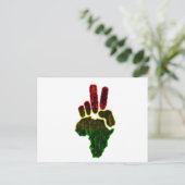 Frieden in Afrika Postkarte (Stehend Vorderseite)