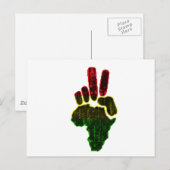 Frieden in Afrika Postkarte (Vorne/Hinten)