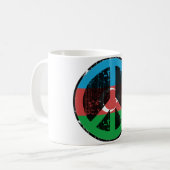 Frieden in Aserbaidschan Kaffeetasse (Vorderseite Links)